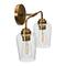 Hello Honey® Robert Stevenson Lighting Holden Metal & Glass 2-Light Vanity